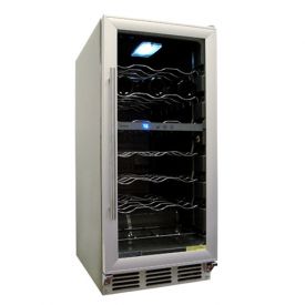 Enlarge Vinotemp VT-TC32GSS 32-Bottle Built-in Wine Refrigerator - Stainless Steel with Brushed Aluminum Door Trim