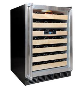 Enlarge Vinotemp VT-50SBW 50 Bottle Built-In Wine Refrigerator with Stainless Steel Door