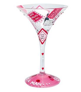 Enlarge Who Needs a Man Martini Glass by Lolita Love my Martini