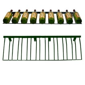 Enlarge WS-PR-K - 9 Bottle Vintage View Presentation Wine Rack - Black Satin Finish