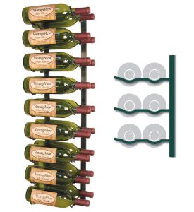 Enlarge WS32-G - 18 Bottle Vintage View Wine Rack - Wine Bottle Green Finish