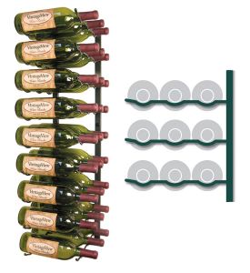 Enlarge WS33-G - 27 Bottle Vintage View Wine Rack - Wine Bottle Green Finish
