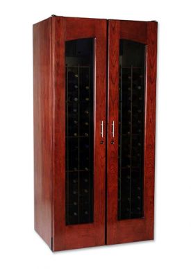 Enlarge Le Cache 2400 Series 286 Bottle Wine Cellar - Classic Cherry Finish