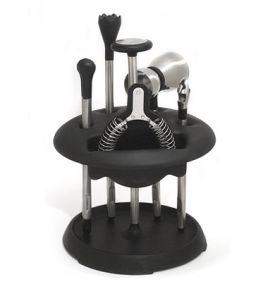 Enlarge Metrokane Rabbit 6-pc Bar Tool Set with Caddy