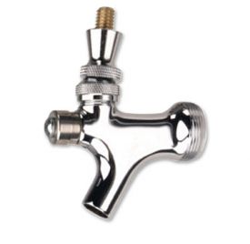 Enlarge Self-Closing Chrome Beer Faucet with Brass Lever