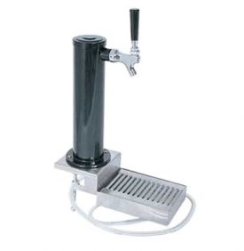 Enlarge DS431CL Black ABS Plastic Single Faucet Clamp-On Draft Beer Tower