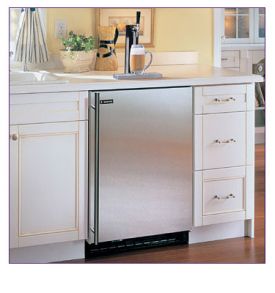 Enlarge Marvel 61HK-BS-F Built-in Kegerator - Black Cabinet with Stainless Steel Door