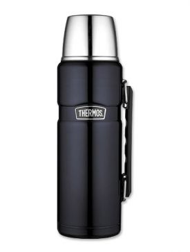 Enlarge Thermos Stainless King 1.2-L Beverage Bottle w/Handle - Midnight Blue