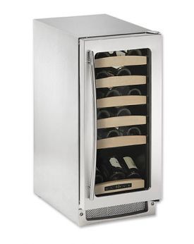 Enlarge U-Line Echelon 2115WCS-00 Stainless Steel 24 Bottle Wine Cooler - Right Hinge