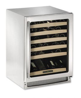 Enlarge U-Line Echelon 2175WCS-00 Stainless Steel 48 Bottle Wine Cooler - Right Hinge