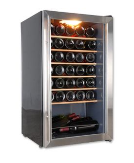 Enlarge Vinotemp VT-34 S 34-Bottle Wine Refrigerator - Stainless Steel Door Trim
