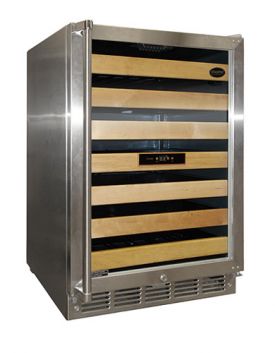 Enlarge Vinotemp VT-52SN 52 Bottle Stainless Steel Built-in Wine Cellar