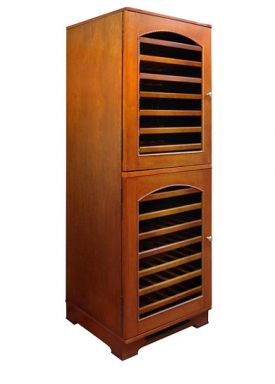 Enlarge Vinotemp Bordeaux 84-Bottle Dual Zone Tower Wine Cabinet - Right Door Swing