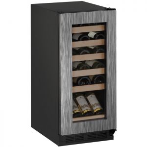 Photo of 15 inch Wide 1000 Series 24 Bottle Single Zone Panel Overlay Door Wine Refrigerator