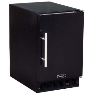 Photo of 15 inch Built-in Crescent Ice Machine - Black Cabinet and Solid Black Door