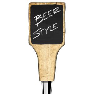 Photo of 6 inch Rustic Barnwood Tap Handle with Chalkboard Surface