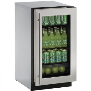 Photo of 2000 Series 18 inch Refrigerator- Stainless Steel Frame Glass Door