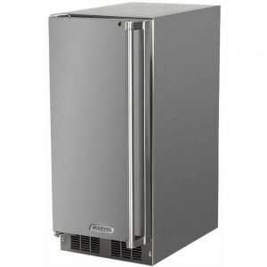 Photo of 15 inch Outdoor Crescent Ice Maker - Stainless Steel Cabinet and Solid Stainless Steel Door