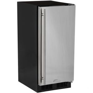 Photo of 15 inch Built-In Crescent Ice Machine - Black Cabinet and Solid Black Door