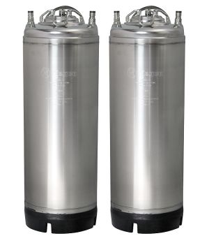 Photo of 5 Gallon Ball Lock Keg - Strap Handle - Set of 2 NSF APPROVED