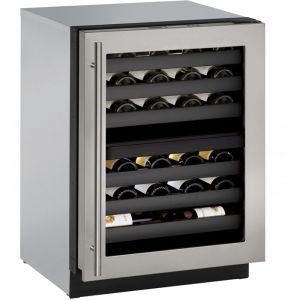 Photo of 24 inch Wide 3000 Series 43 Bottle Dual Zone Stainless Steel Wine Refrigerator