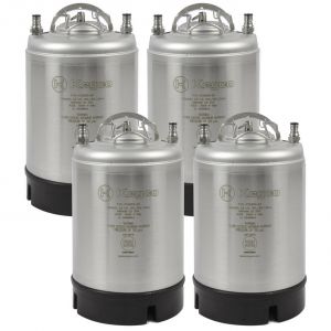 Photo of 2.5 Gallon Ball Lock Kegs - Strap Handle - NSF Approved - Set of 4