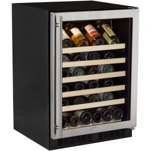 Photo of 24 inch Wide 45 Bottle Single Zone Stainless Steel Wine Refrigerator