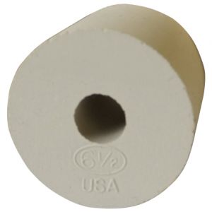 Photo of #6 1/2 inch Rubber Stopper - Drilled
