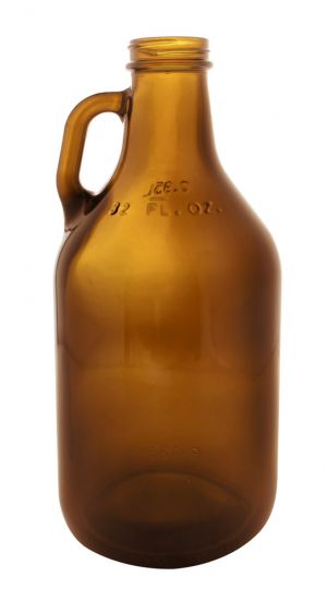 Photo of 32 oz Amber Glass Mini Beer Growler