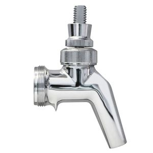 Photo of Three Perlick PERL 650SS Keg Beer Faucets - Stainless Steel