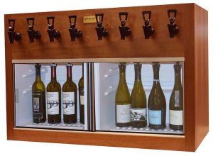 Photo of Monterey 8 Bottle Wine Dispenser Preservation Unit - Mahogany