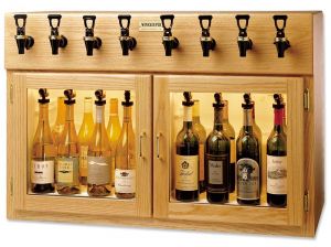 Photo of Sonoma 8 Bottle Wine Dispenser Preservation Unit - Oak
