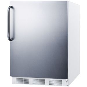 Photo of 3.2 Cu. Ft. ADA Compliant Freezer - White Cabinet with Stainless Steel Door & Handle