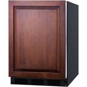 Photo of 5.1 cf Built-in Refrigerator-Freezer - Black Cabinet with Full Overlay-Ready Door