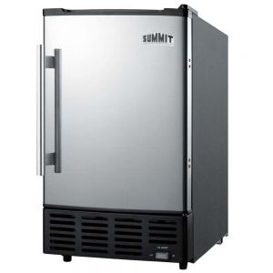 Photo of 10 lbs. Built-in Ice Maker - Black Cabinet with Platinum Door
