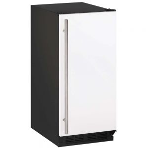 Photo of 1000 Series Built-in Clear Ice Maker - Black Cabinet with White Door - No Drain Pump