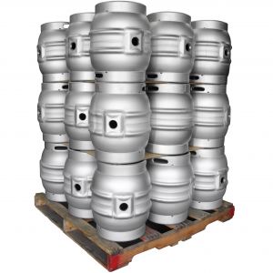 Photo of Pallet of 27 10.8 Gallon Firkin Beer Keg Casks