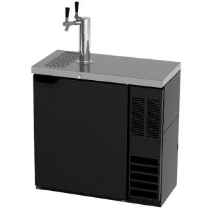 Photo of Beverage Air Dual Tap Faucet Slim Black Kegerator Keg Beer Dispenser