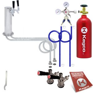 Photo of Kegco Standard 2 Product Tower Kegerator Conversion Kit with 5 lb. Co2 Tank EBSDTCK-5T - Kegco.com & Marketplace