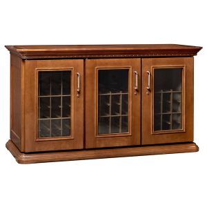Photo of European Country Euro Credenza 180-Bottle Wine Cellar - Provincial Cherry Finish