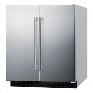 Photo of White Frost-Free Refrigerator And Freezer - Stainless Steel Doors
