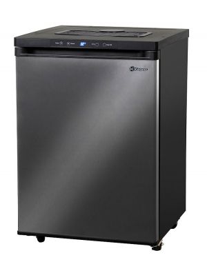 Photo of 24 inch Wide Black Stainless Steel Digital Kegerator - Cabinet Only