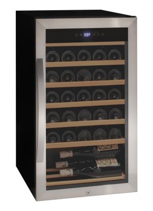 Photo of Cascina Series 33 Bottle Single Zone Freestanding Wine Refrigerator Cooler with Stainless Steel Door