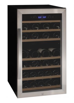 Photo of Cascina Series 43 Bottle Dual Zone Freestanding Wine Refrigerator Cooler with Stainless Steel Door