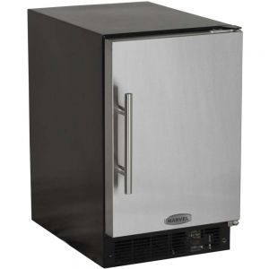 Photo of 15 inch ADA Crescent Ice Machine - Black Cabinet and Solid Stainless Steel Door