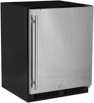 Photo of 24 inch ADA All-Refrigerator - Black Cabinet and Solid Panel Ready Overlay Door w/ Lock