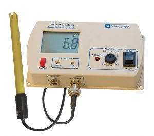 Photo of pH Monitor (setpoint range 5.5 to 9.5 pH)
