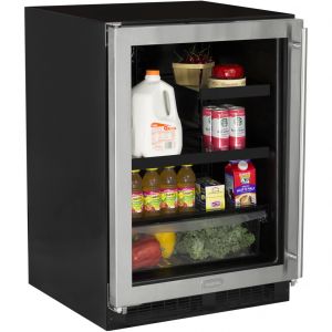 Photo of 24 inch Beverage Refrigerator - Overlay Framed Reversible Glass Door