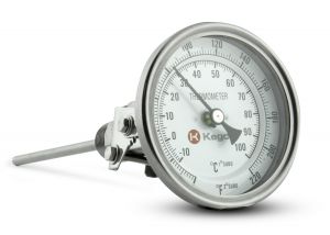 Photo of Dial Thermometer for Brew Pots - 1/2 NPT Angle Connection