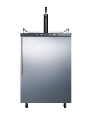 Photo of 24 inch Wide Single Tap Stainless Steel Kegerator